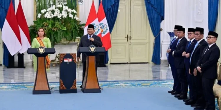 Mentan Dampingi Presiden Prabowo Dalam Pertemuan Bilateral Dengan Peru