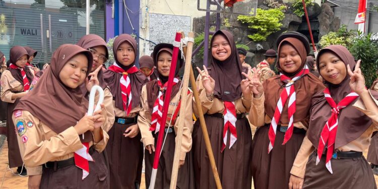 Merayakan HUT Pramuka ke 64, MTs Fathimatul Amin Gelar Aneka Lomba