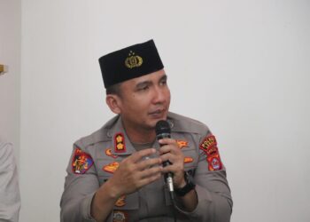 Kapolres Lebak Laksanakan Jumling di Masjid Jami’ Baitul Muttaqin Cileles