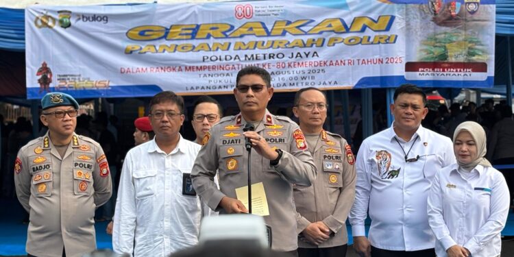 Jelang HUT RI ke 80, Wakapolda Metro Jaya Buka Gerakan Pangan Murah